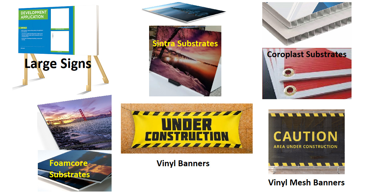 Presentations & Signs Printed Directly Onto Substrates